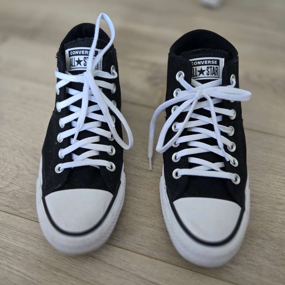 Converse Black and White High-Top Sneakers